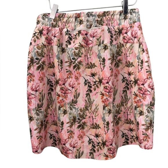 Kari Traa Ruth Skirt in peach floral NWT M - Picture 2 of 5